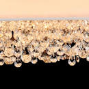 Owalna lampa wisząca z kryształowymi zawieszkami Manfred Maytoni Modern MOD600PL-09W