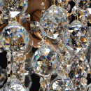 Ozdobny żyrandol w klasycznym stylu z okrągłymi kryształami Pearls 232016808