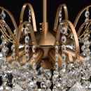 Ozdobny żyrandol w mosiężnym kolorze z kryształami do salonu jadalni Pearls 232016506