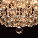 Ozdobny żyrandol w mosiężnym kolorze z kryształami do salonu jadalni Pearls 232016506