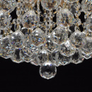 Ozdobny żyrandol w mosiężnym kolorze z kryształami do salonu jadalni Pearls 232016506