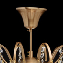 Ozdobny żyrandol w mosiężnym kolorze z kryształami do salonu jadalni Pearls 232016506