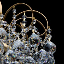 Ozdobny żyrandol w mosiężnym kolorze z kryształami do salonu jadalni Pearls 232016506