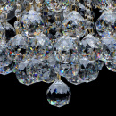 Ozdobny żyrandol w mosiężnym kolorze z kryształami do salonu jadalni Pearls 232016506