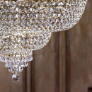 Pałacowa lampa sufitowa kryształowa Palace Maytoni Classic DIA890-CL-18-G