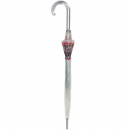 Parasol damski w kwiaty, przezroczysty 85 cm Smati Paris UBUL6609