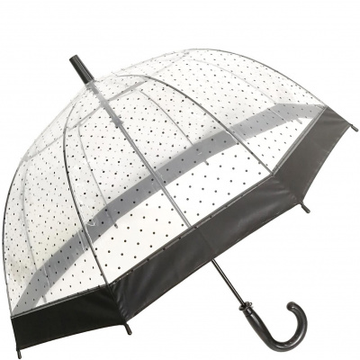 Parasol młodzieżowy w kropki, przezroczysty Smati Paris UBUL3466