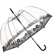 Parasol przezroczysta kopuła z koronkowym wzorem Dentelle Smati Paris UBUL6133