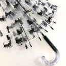 Parasol przezroczysty w koty 85 cm Smati Paris UBUL1044