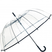 Parasol przezroczysty z czarną opaską i rączką Smati Paris UBUL1312