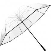 Parasol ślubny 124 cm, przezroczysty z prostą rączką Smati Paris UBUL1010