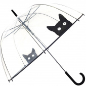 Parasol transparentny, dzwonkowy, Kot Smati Paris UBUL2499