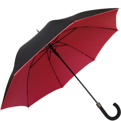 Parasol z podwójnej tkaniny, czarno-czerwony Smati Paris USA16111