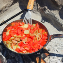 Patelnia 28 cm żelazo pokryte woskiem pszczelim de Buyer Mineral B Bois Pro D-5680-28