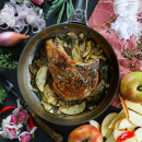 Patelnia 28 cm żelazo pokryte woskiem pszczelim de Buyer Mineral B Bois Pro D-5680-28