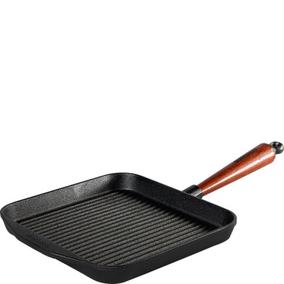 Patelnia do grillowania z drewnianą rączką Natural Skeppshult 25x25cm 0029T
