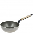Patelnia głęboka 24 cm stal węglowa de Buyer Mineral B Bois D-5714-24