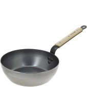 Patelnia głęboka 24 cm stal węglowa de Buyer Mineral B Bois D-5714-24