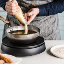 Patelnia głęboka 24 cm stal węglowa de Buyer Mineral B Bois D-5714-24