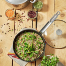 Patelnia głęboka - wok - z kutego aluminium 24 cm Choc Intense de Buyer D-8768-24