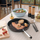 Patelnia głęboka ze stalową rączką Chef's Skeppshult 25cm 0250