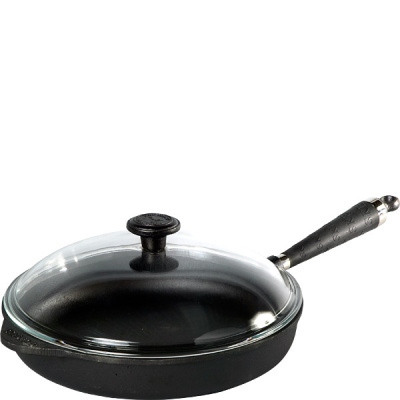 Patelnia głęboka ze szklaną pokrywą Soft Skeppshult 28cm 0130S