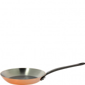 Patelnia miedziana z żeliwnym uchwytem 24 cm Inocuivre Tradition de Buyer D-6465-24