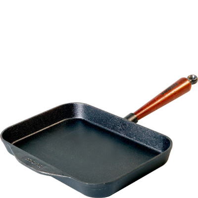 Patelnia prostokątna do smażenia z drewnianą rączką Natural Skeppshult 26cm - wy 0290T
