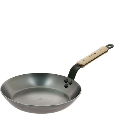 Patelnia stalowa pokryta woskiem pszczelim de Buyer Mineral B Bois 24 cm D-5710-24