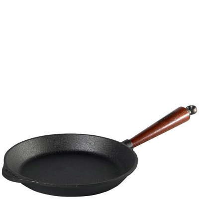 Patelnia żeliwna do smażenia z drewnianą rączką Natural Skeppshult 18cm 0180T