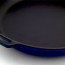 Patelnia żeliwna emaliowana z drewnianą rączką Chasseur 25cm kobaltowa - wycofan 3126-09