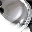 Patelnia żeliwna emaliowana z pokrywką Chasseur 28 cm czarna 3129-01