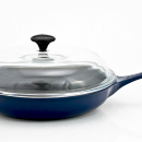 Patelnia żeliwna emaliowana z pokrywką Chasseur 28 cm kobaltowa 3129-09