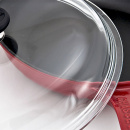 Patelnia żeliwna emaliowana z pokrywką Chasseur 28cm wiśniowa 3129-03