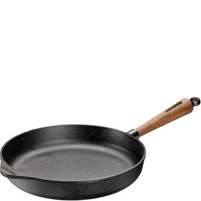 Patelnia żeliwna głęboka z drewnianą rączką Skeppshult Walnut 28cm 0285V