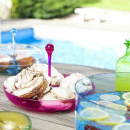 Patera na ciasto z pokrywą Sagaform Happy Days różowa SF-5016246