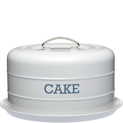 Patera z kloszem na ciasto Kitchen Craft szara LNCTGRY