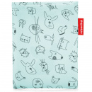 Peleryna dziecięca Reisenthel Mini Maxi Poncho cats and dogs miętowa RIG4062