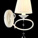 Perłowy kinkiet z kryształem Passarinho Maytoni Classic ARM001-01-W