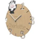 Personalizowany zegar ścienny dla dzieci Krowa CalleaDesign 57-10-6