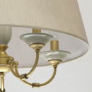 Pięcioramienna lampa wiąszaca MW-LIGHT Classic z szarym kloszem 713010705