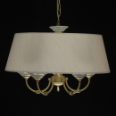 Pięcioramienna lampa wiąszaca MW-LIGHT Classic z szarym kloszem 713010705