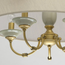 Pięcioramienna lampa wiąszaca MW-LIGHT Classic z szarym kloszem 713010705