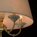 Pięcioramienna lampa wiąszaca MW-LIGHT Classic z szarym kloszem 713010705