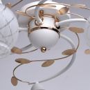 Piękna złoto-biała lampa sufitowa do salonu DeMarkt Megapolis 358019005