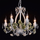 Piękny, stylizowany żyrandol kwiatowy MW-LIGHT Flora 421011506