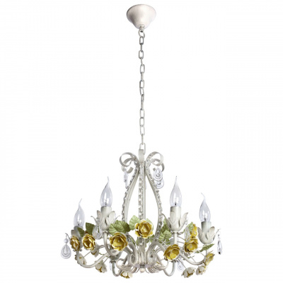 Piękny, stylizowany żyrandol kwiatowy MW-LIGHT Flora 421011506