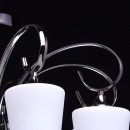 Piękny żyrandol, stylowy i elegancki - ciemny metal i osiem kloszy MW-LIGHT 315011308