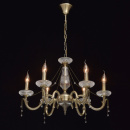 Piękny żyrandol z kryształowymi dodatkami do salonu MW-LIGHT Classic 482014206