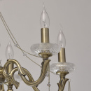 Piękny żyrandol z kryształowymi dodatkami do salonu MW-LIGHT Classic 482014206